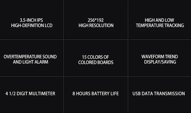 256*192 Industrial Thermal Camera 3.5Inch PCB Thermal Imager with 19999 Counts Multimeter Circuit Board Electrical Inspect