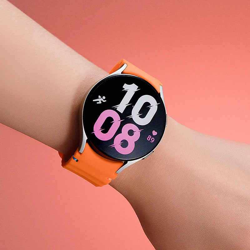 for Samsung Galaxy Watch 7 Band FE/5 Pro/6/4 Classic 44mm 40mm No Gap Sport Silicone Belt Bracelet Correa Galaxy Watch 7 Strap