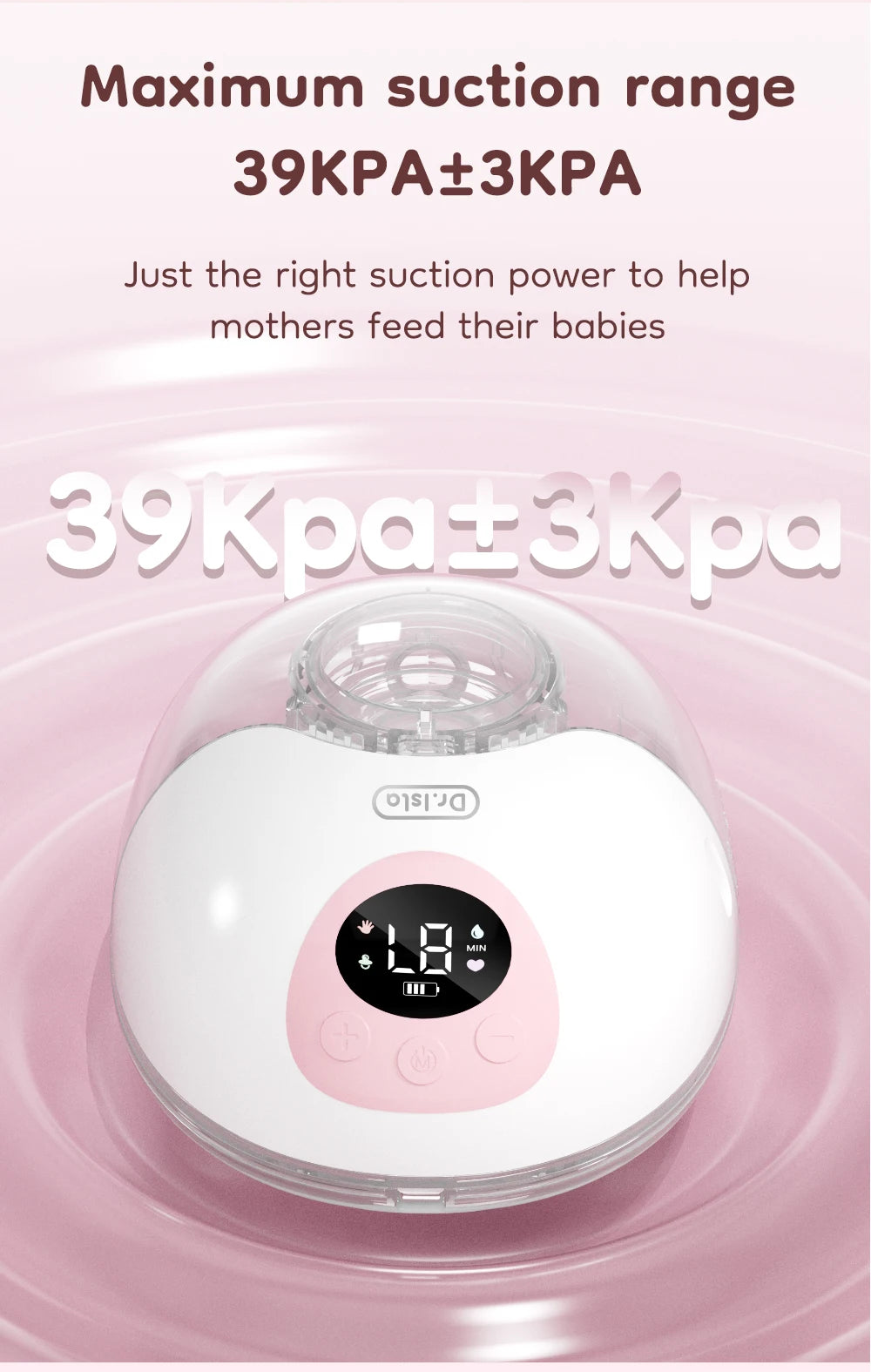 Dr.isla New 2PCS Wearable Electric Breast Pump 4 Modes 36 Suction Levels Silent Leak-Proof Hands Free Breast Pumps Breastfeeding