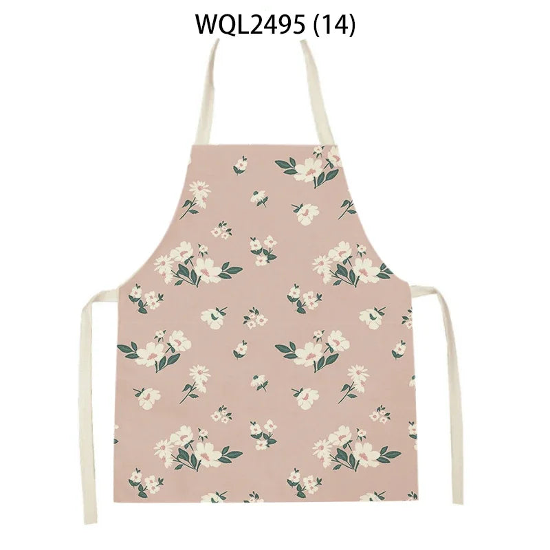 Plant Apron Kids Apron Kitchen Household Item Aprons Adult Hair Pinafore Custom Logo Kitchen Supplie Tablier Aprons 55-68cm