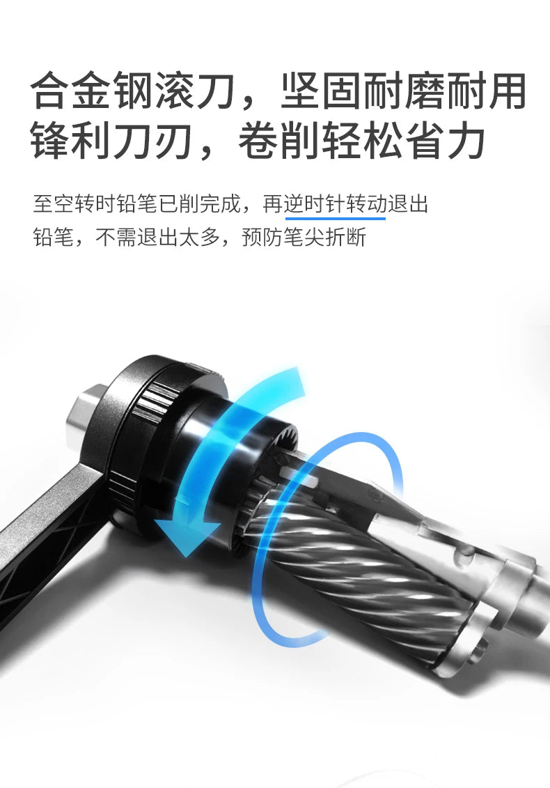 Faber Castell Artists Long Point Pencil Sharpener Manual for Art Charcoal Pencils/Drawing/Sketching Pencils Adjustable Points