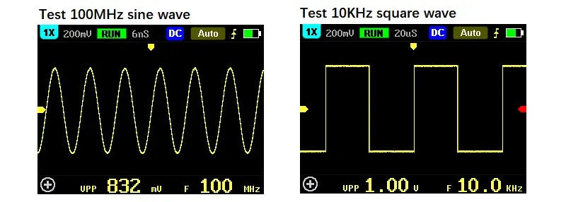 FNIRSI-5012H Handheld Digital Oscilloscope 500MS/s Sampling Rate 100MHz Analog Bandwidth 2.4 Inches Support Waveform Storage