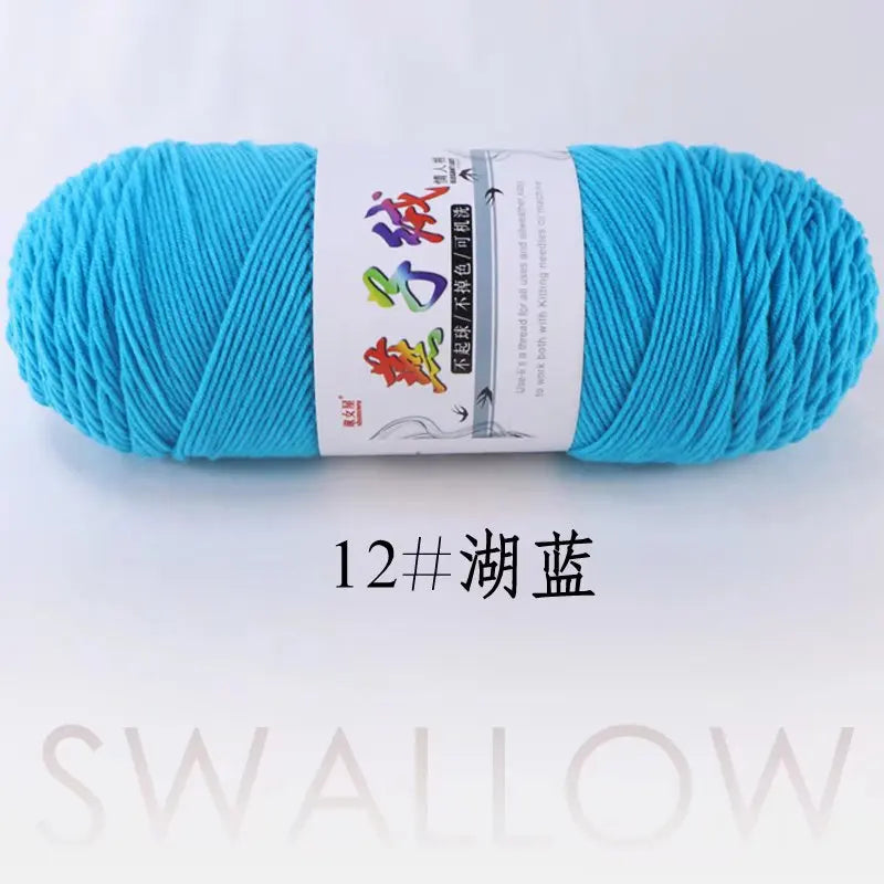 1Pc 200g Milk Cotton yarn for hand knitting Acrylic Crocheting Thread Yarn Crochet Doll sweater bag blanket slipper