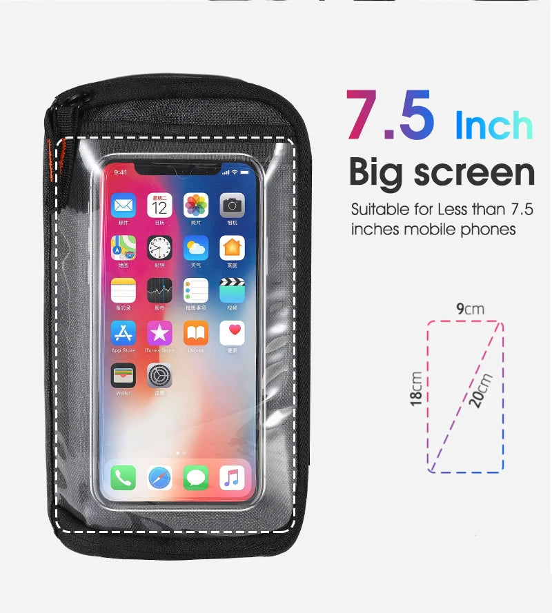 WEST BIKING 4.5L Bike Front Bag Touch Screen Phone Handlebar Bag Insulated Bicycle Cooler Bag MTB Road Cycling Accessories