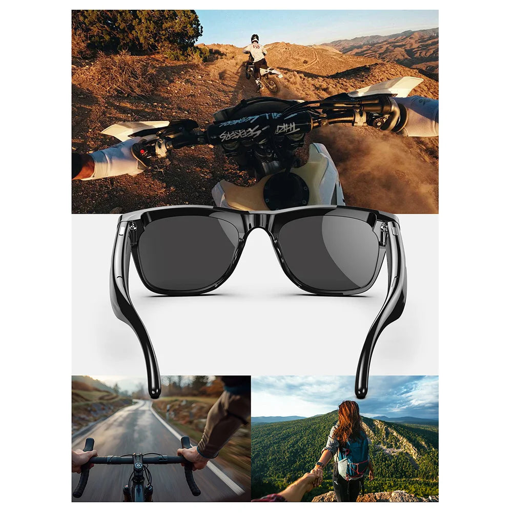 1080P HD AI Smart Glasses Chat GPT 100MP Camera Sunglasses Bluetooth Call 260Mah Battery Voice Assistant Control Smart Glasses