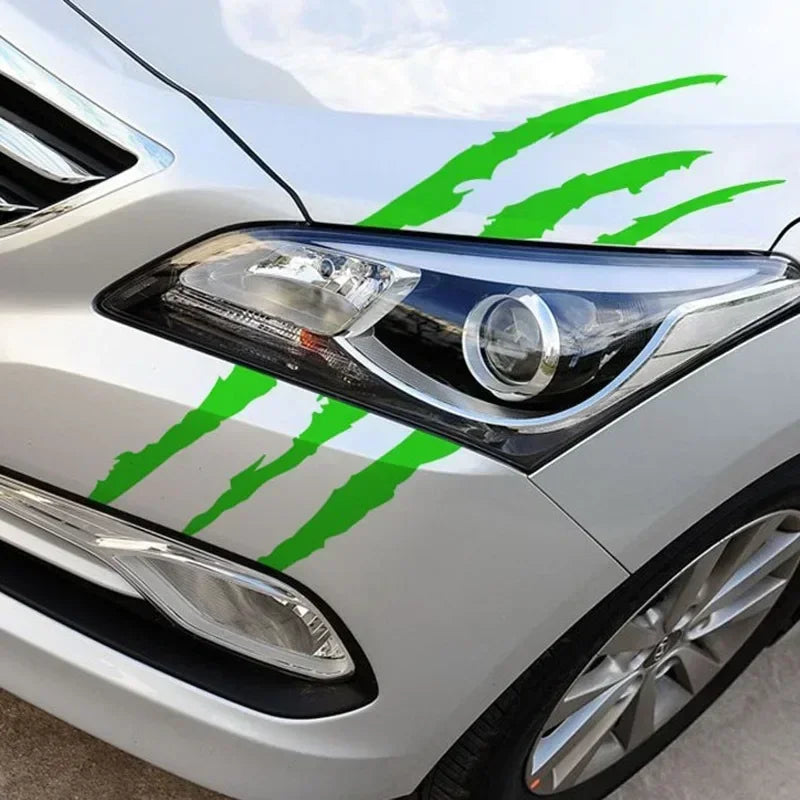 Car Styling Ghost Claw Scratch Stripe Marks Headlight Decal Vinyl Decal Auto Body Decorative Stickers PVC Carving Vinyl Decal