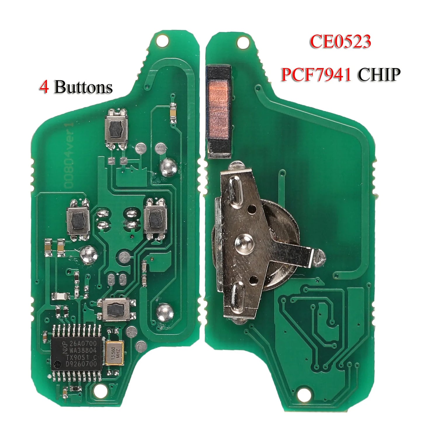jingyuqin Remote ASK/FSK Car Key Board for Peugeot 207 307 308 407 607 807 For Citroen C2 C3 C4 C5 C6 CE523 CE536 7941 7946 ID46