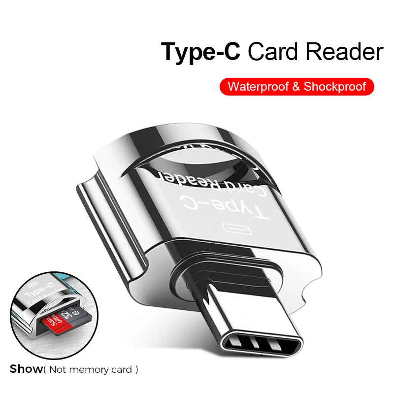 Type C To Microsd TF Adapters OTG Smart Memory Card Reader Type-C Micro USB To Micro-SD Adapter For PC/Mac