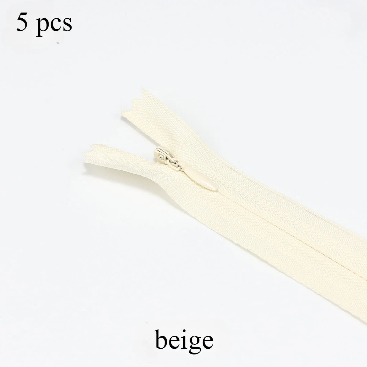 5 pcs 18cm-60cm Invisible zippers - various colors, suitable for premium hidden zipper dresses, pants, shirts, pockets, etc