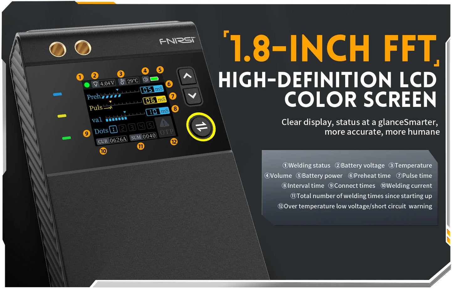 FNIRSI SWM-10 Portable Battery Spot Welder DIY Mini Welding Machine 18650 Battery Pack Welding Tool 5000mah Weldable 0.25mm