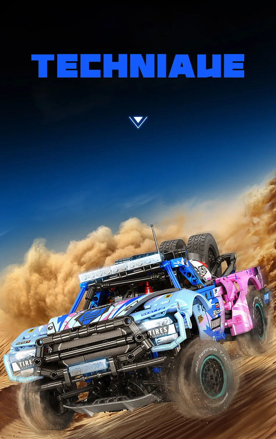 Technical Expert Off Road Sport Car Model Building Blocks City Mechanical Super Racing Vehicle Bricks Toys Children Gift 1341Pcs