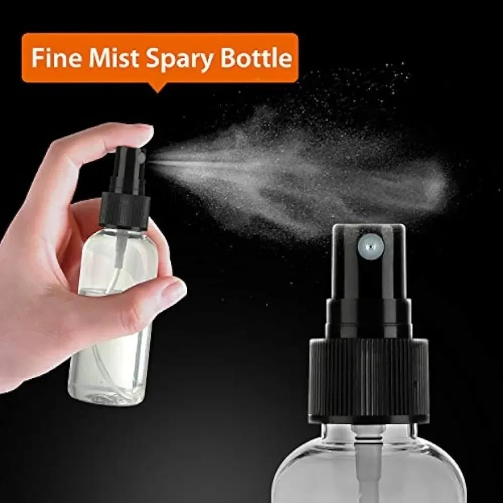 50PCS 10/20/30/50/60/100ml Refillable Empty Portable Clear Plastic Bottle Fine Mist Spray Alcohol Travel Perfume Atomizer Bottle