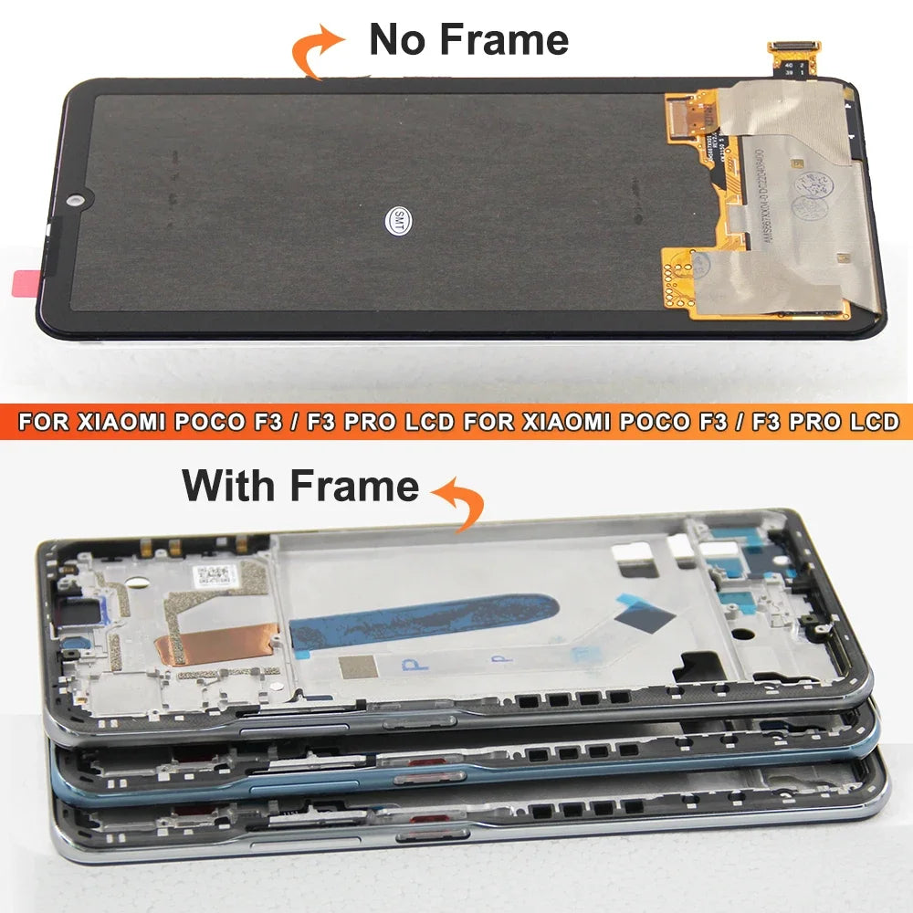 6.67''For Xiaomi Poco F3 For Mi PocoF3 M2012K11AG LCD Display Touch Screen Digitizer Assembly Replacement