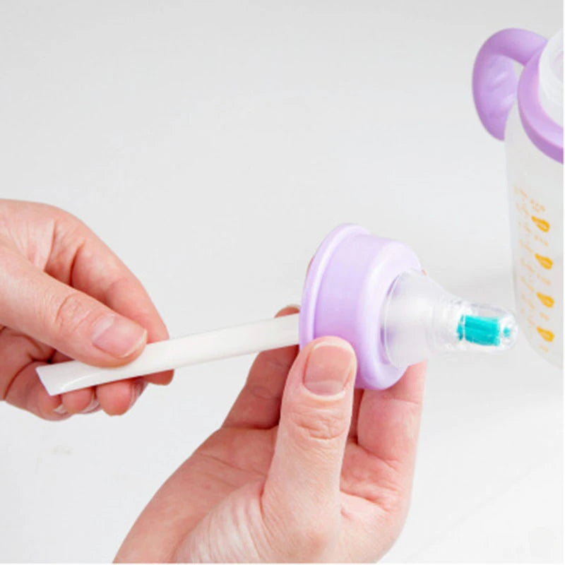 2 Pcs/Set cleaning narrow brush long handle portable gap baby bottle gap cleaning brush household kitchen tool small brush