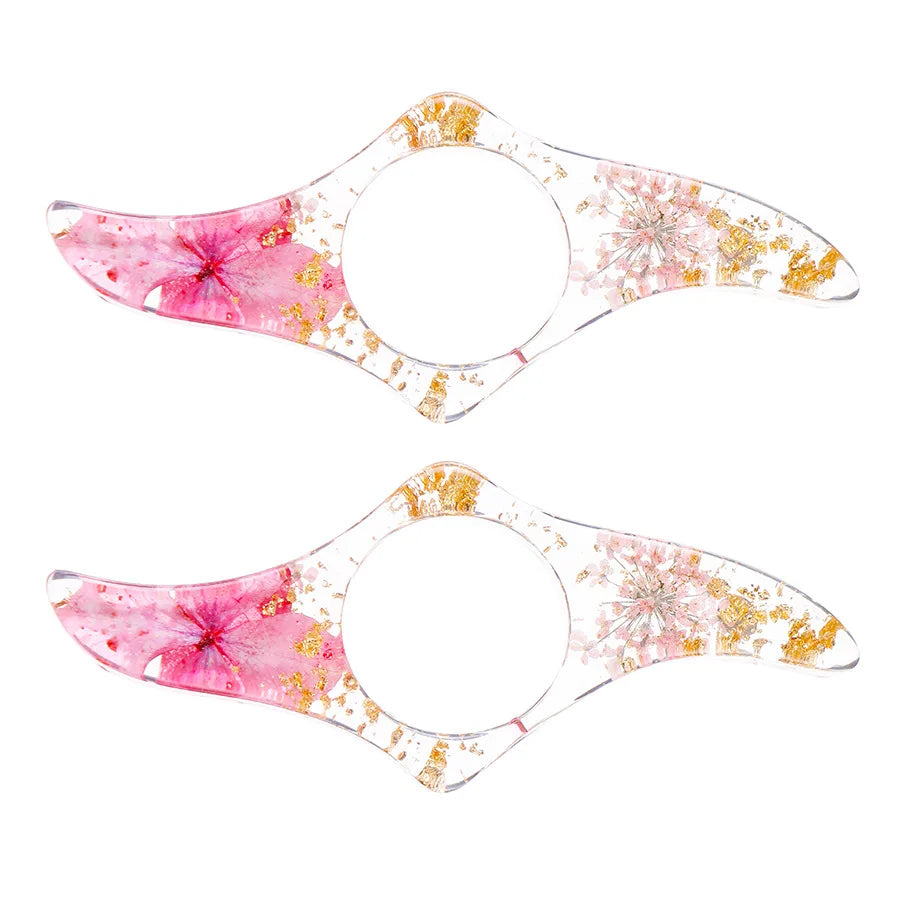 Epoxy Dried Flowers Reading Device Ring Bookmark Little Flower Students Reading Books Creative Book Support