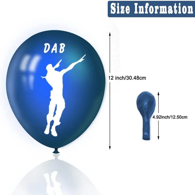 6pcs 10pcs Fortnition Latex Balloon Set Game Party Balloon Combination Children's Birthday Toy Party Decoration