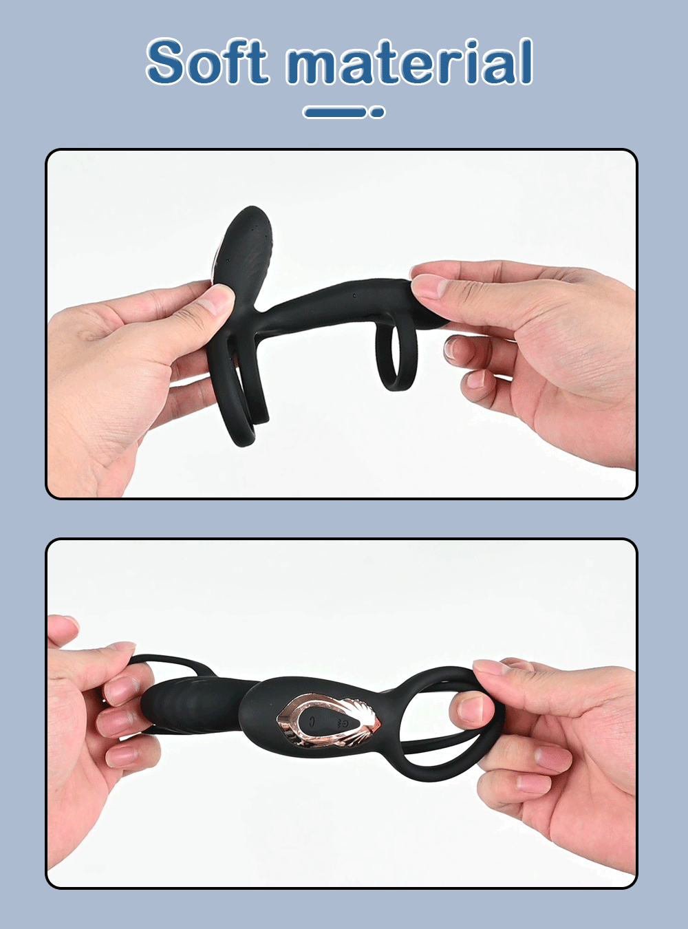 Vibrating Cock Ring for Men Remote Control Penis Ring Ejaculation Delay Chastity Cage Clitoris Stimulation Sex Toy for Couples