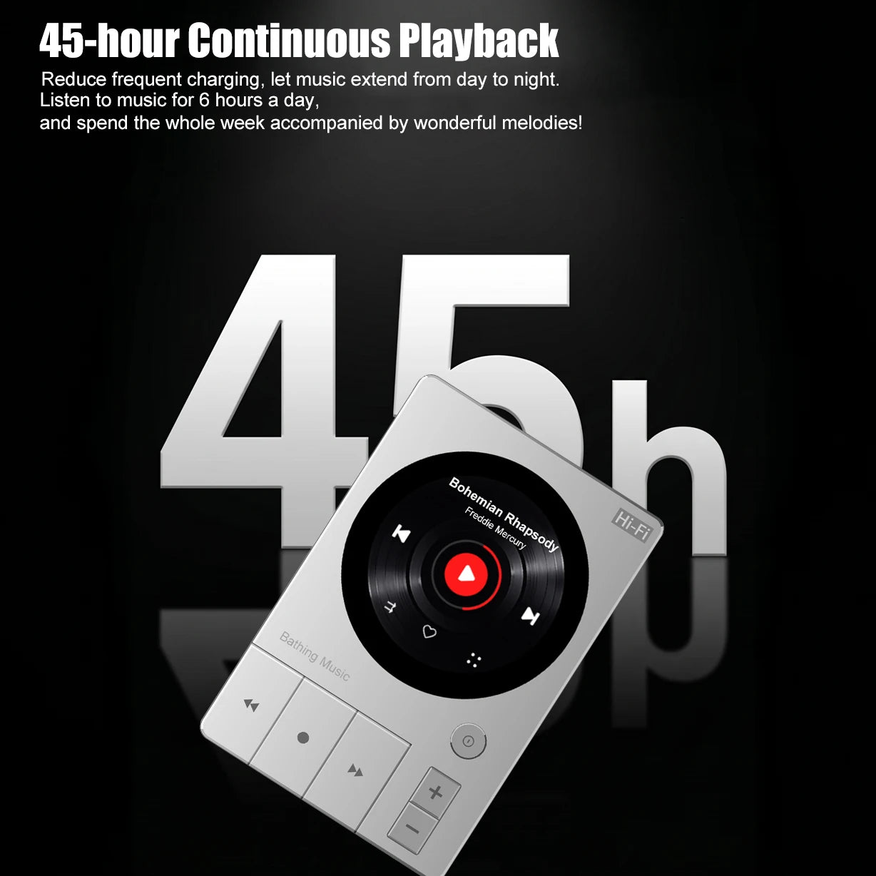 【2026 NEW】Professional HiFi MP3 Player with Built-in ES9018DAC,Bluetooth 5.3 DSD256,Lossless Sound DSF/DFF,32bit 192khz Travel
