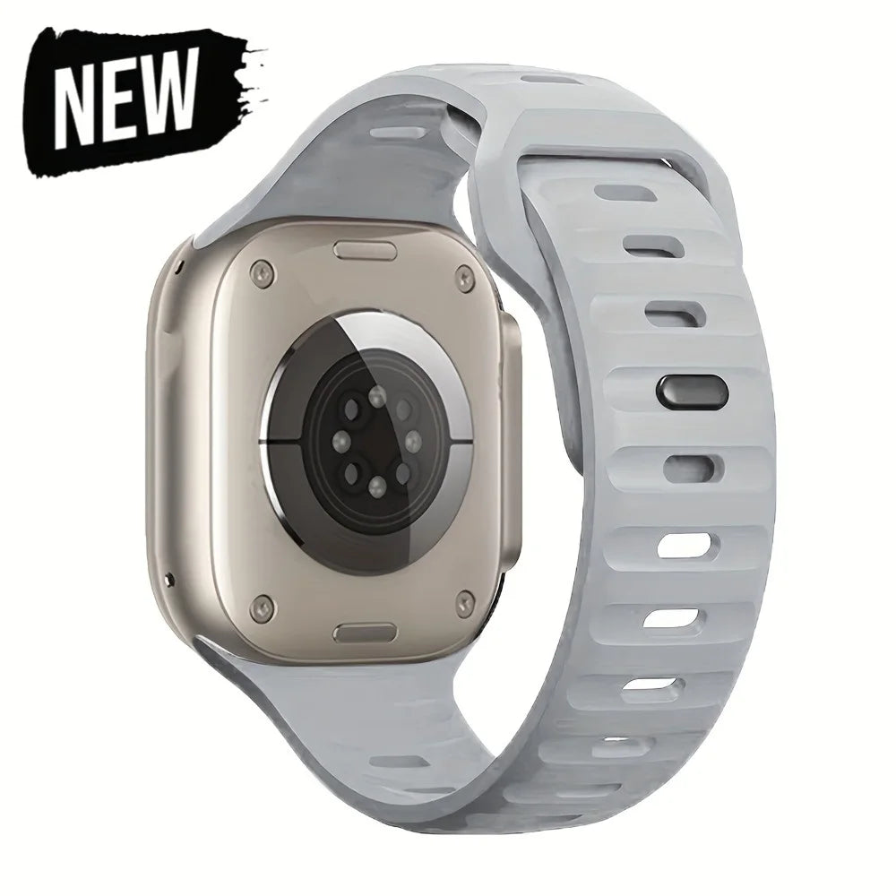 Silicone Sport Strap For Apple Watch Band Ultra2 49mm 45mm 40mm 44mm 42mm 46mm 41mm Correa Bracelet iWatch Series 10 9 8 7 6 5 4