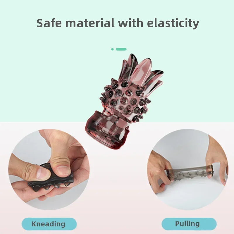 Ring Penis Sleeve Ring Penis Enlargement Cock Ring Male Time Delay Ejaculation Reusable Condom Adult Sex Toys for Man