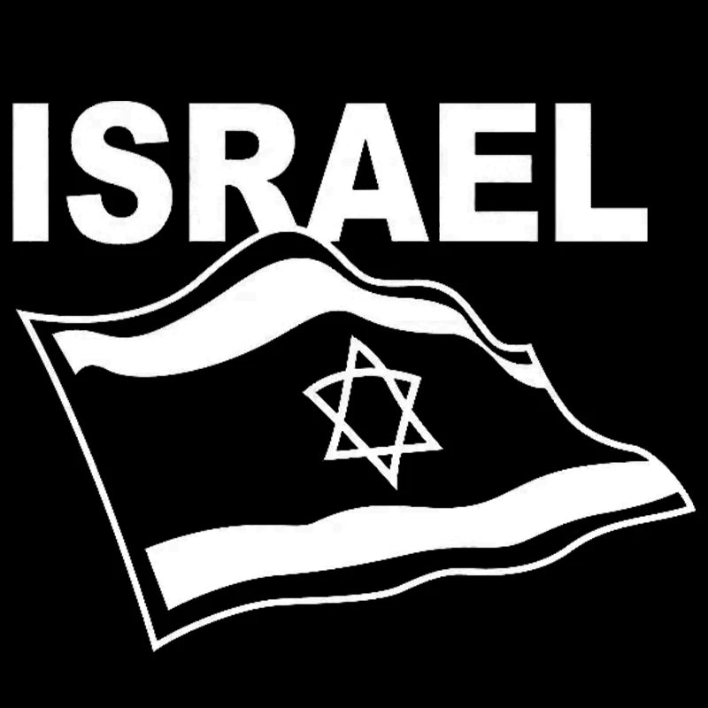 Flag of Israel Vinyl Decal Car Stickers Waterproof Decoration Auto Styling For Truck Vans Motorcycle