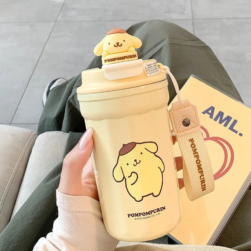 Cute Cartoon Children Insulated Cup With High Appearance 304 Stainless Steel Large Capacity Student Children Portable Water Cup