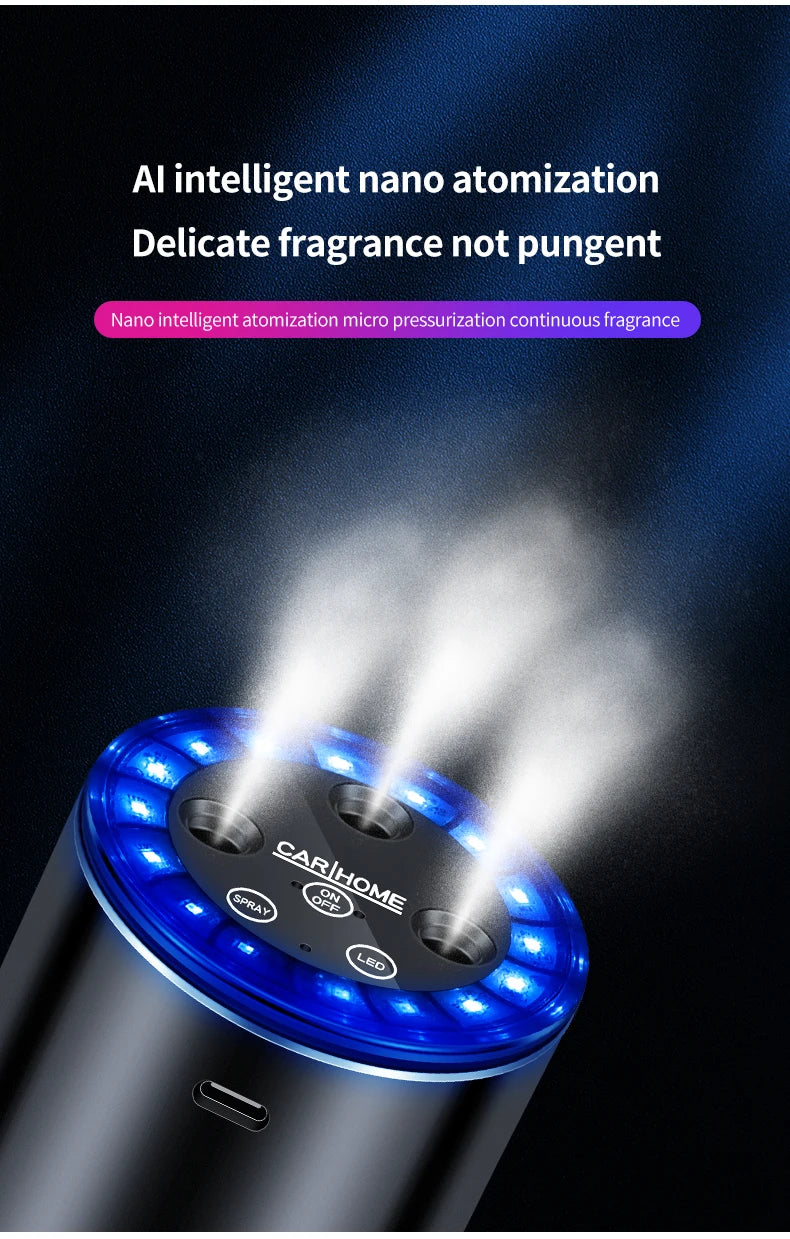 Car Electric Air Diffuser Aroma Compact Car Diffuser for Long-Lasting Aromatherapy Car Air Freshener For Removing Odors