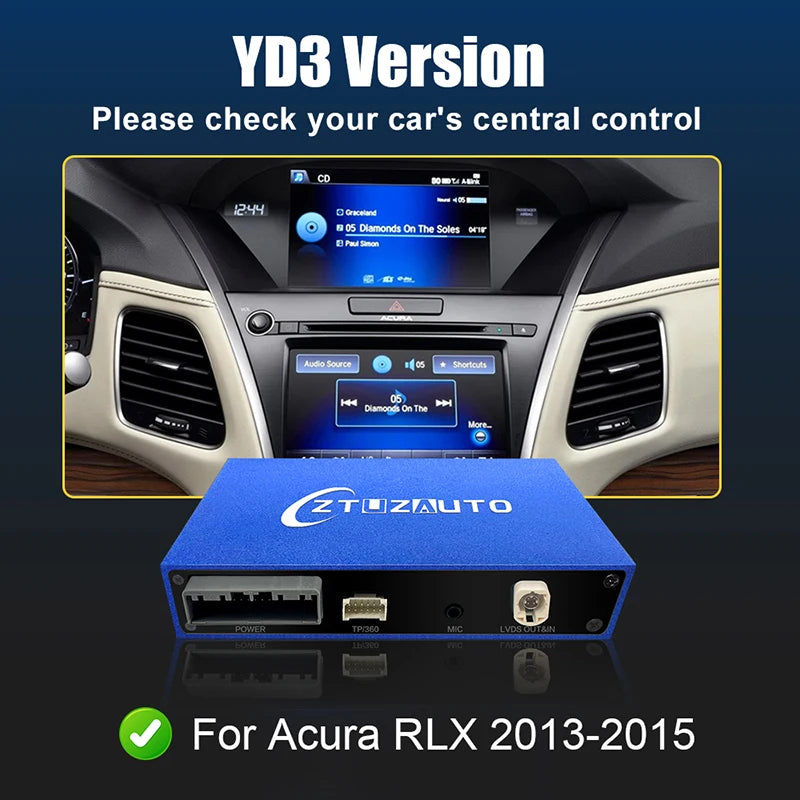 Car Ai Box Wireless Apple Carplay Android Auto For Acura YD3 MDX RDX TLX ILX RLX Honda Odyssey Original Screen Support Mirroring