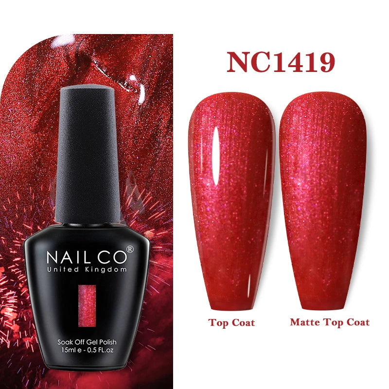 NAILCO Gel Nail Polish 15ml Nail Art Vernis Semi Permanent Soak off UV Gel Polish Gel Manicure Nail Varnish Nail Color Ongles