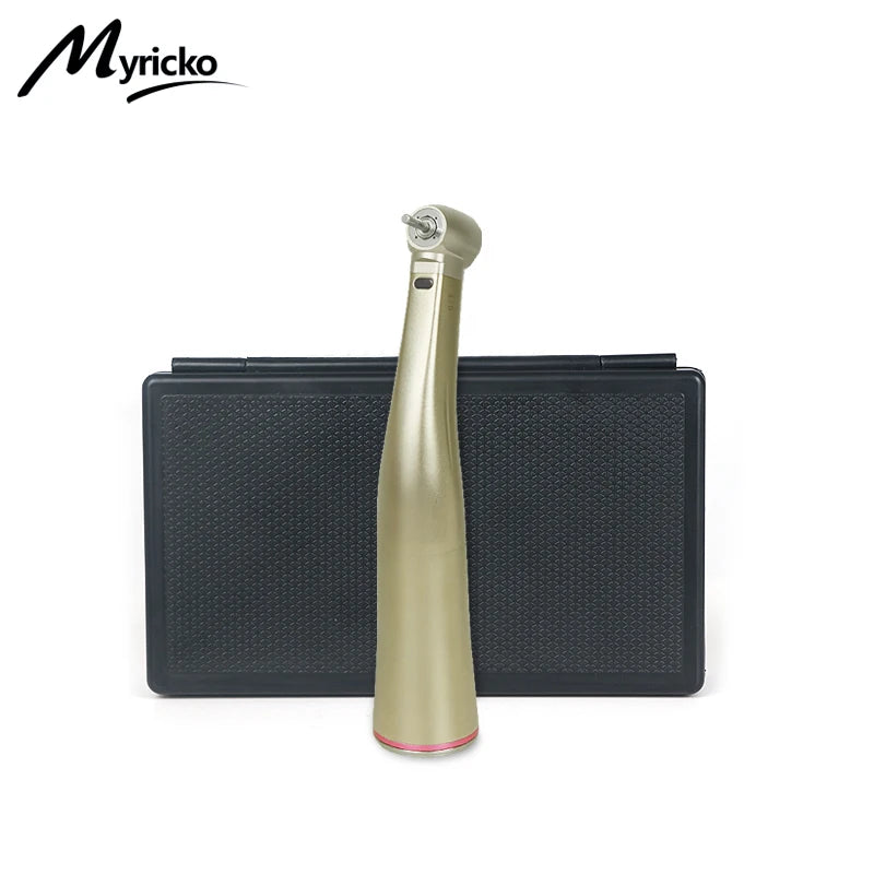 Myricko Dental  For 1:1/1:5 Bule Fiber Optic Contra Angle Low Speed Handpiece Push Button Dentistry Instrument Tools