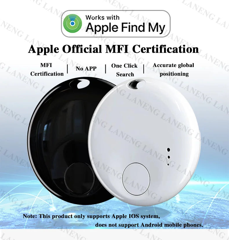GPS IP67 MFI For Apple Tracker Smart Air Tag Child Key Pet Car Vehicle Lost Tracker Battery Life About 365 Day Bluetooth Tracker