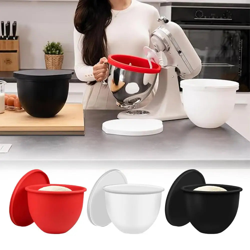 1PCS Universal Silicone Bowl With Lids For Kitchenaid Tilt-head 5 Qt Mixers – Mixer Attachments﻿ Food Grade Heat Resistant Acces
