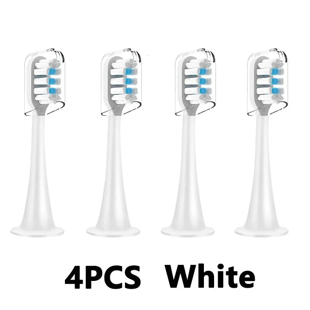 4pcs Replacement Brush Heads For Xiaomi Mijia T300 T301 T500 Sonic Electric Toothbrush Head DuPont Soft Bristle Nozzles