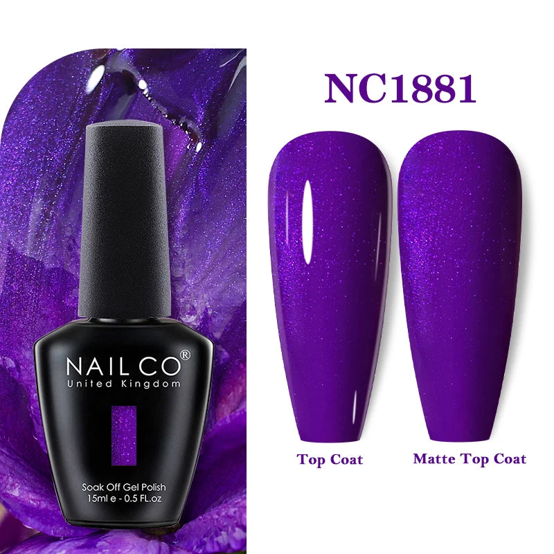 NAILCO Gel Nail Polish 15ml Nail Art Vernis Semi Permanent Soak off UV Gel Polish Gel Manicure Nail Varnish Nail Color Ongles