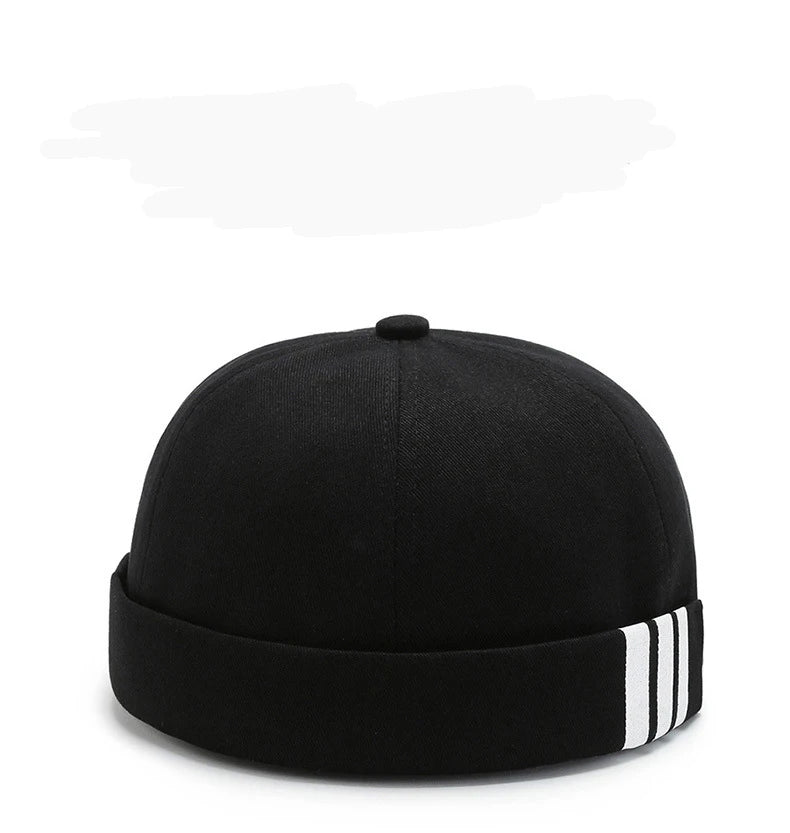 Guppi Hat Female Niche Tide Korean Version Of Japanese Hip-Hop Hat Personality Beanie Round Hat Sailor Landlord Hat Man