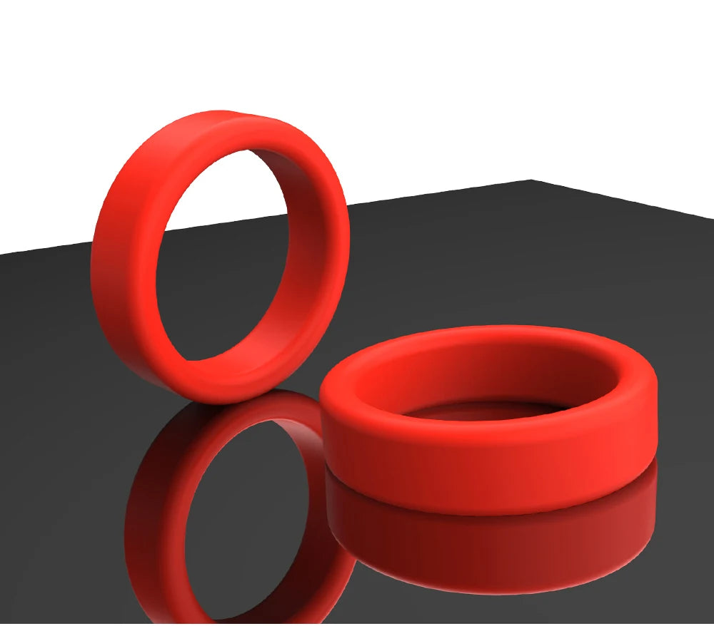 Cock Ring Durable Silicone Penis Rings Men's Delayed Ejaculation Rubber Rings Sex Toy For Men Couple Stretcher Scrotum Ring