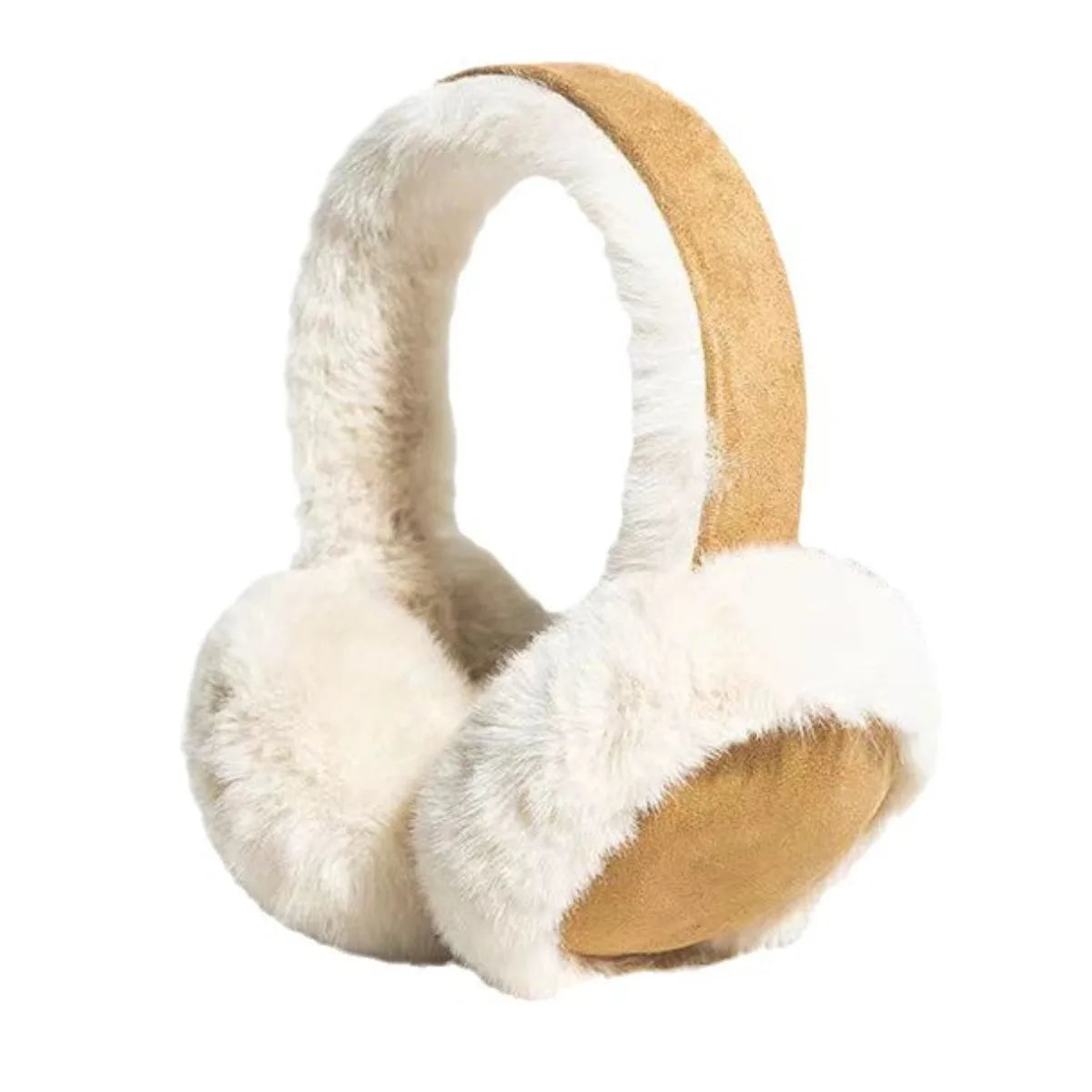 Soft & Cozy Pair of Classic Suede Plush Ear Warmers - Non-Slip Foldable Earmuffs for Men & Women,Perfect Gift for Christmas