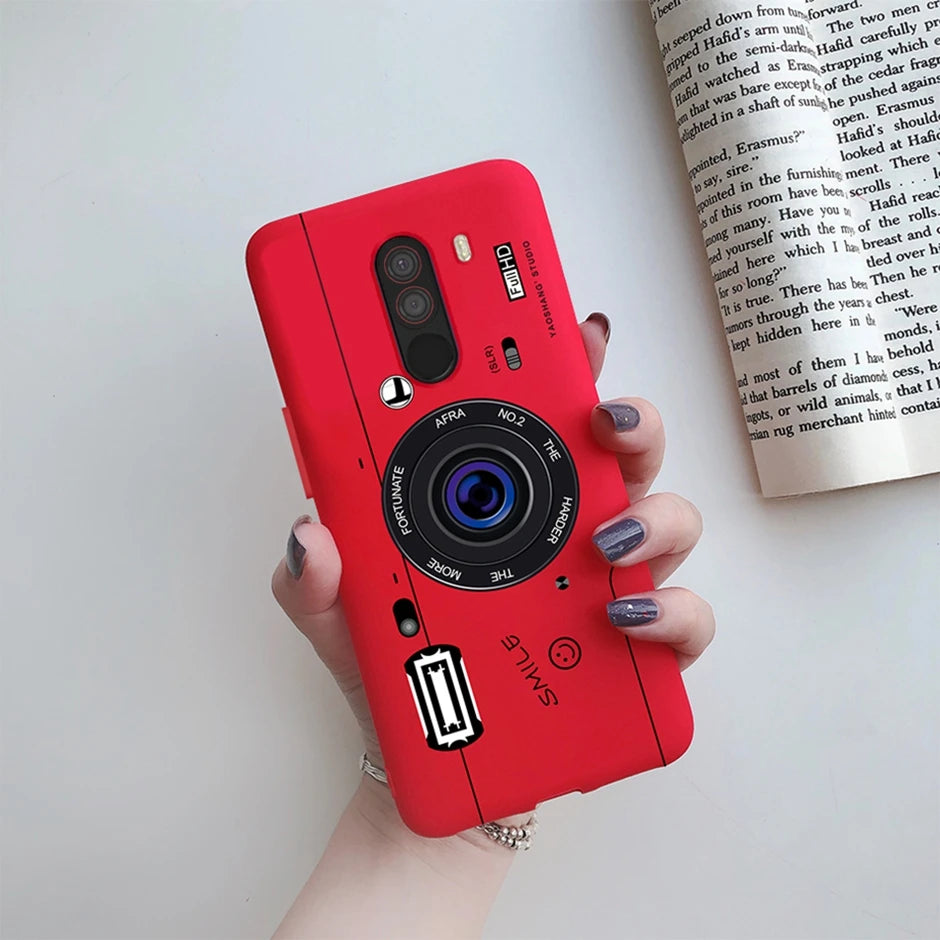 For xiaomi Pocophone F1 Case for xiaomi Poco F1 Case Silicone Soft TPU Phone Cases for PocoF1 Back Cover Heart Butterfly Bumper