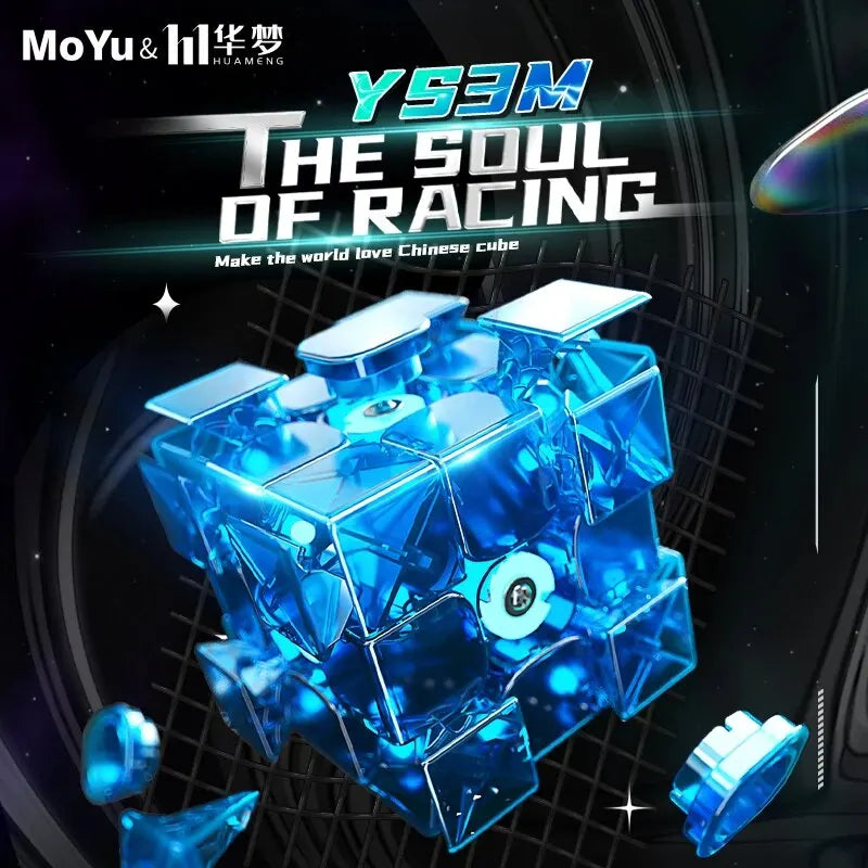 Moyu Huameng YS3M 3x3 Magnetic Magic Speed Cube Stickerless Professional Fidget Toys Cubo Magico Puzzle