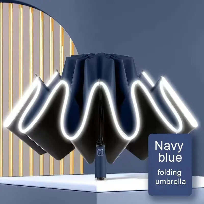 2025 NEW Fully automatic reverse umbrella large men's umbrella folding umbrella women's high-end sun protection umbrella