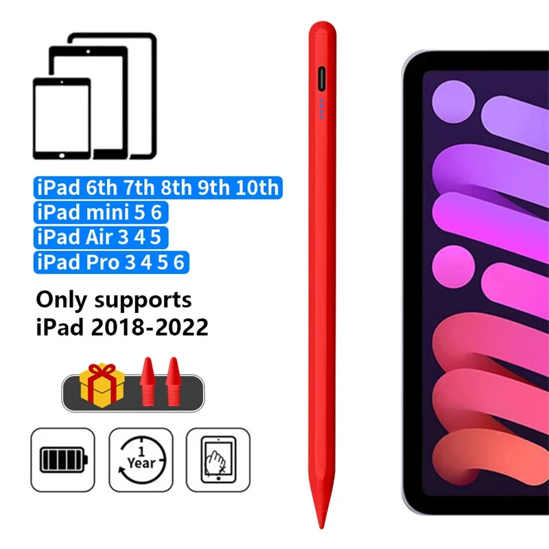 Stylus Pen For Apple iPad Palm Rejection Power Display For iPad Pencil Accessories 2022 2021 2020 2019 2018 Pro Air Mini Stylus