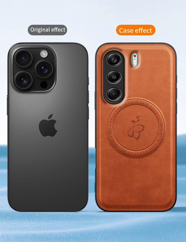 For Tecno Camon 40 Pro 4G 5G Magnetic Wireless Charging Leather Phone Case Shockproof Silicone Lens Protect Cover Cases Bracket