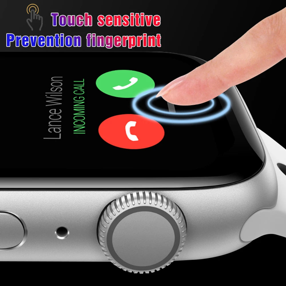 HD Protective Film For Apple Watch 44mm 45mm 40mm 41mm 42mm 38mm 3D Curved Screen Protector for Apple iWatch 7 SE 6 5 4 3 2 1
