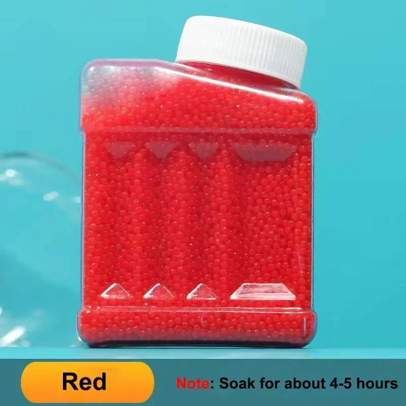 20K Water Balls Beads with Bottle 7-8mm Gel Water Beads Works for Gel Ball Gun and Splatter Ball Blaster Non-Toxic No Stain
