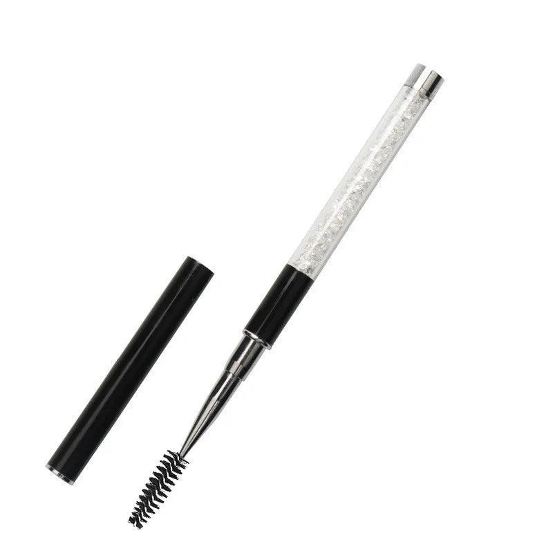 Rhinestone Handle Lash Brush Reusable Eyelash Brushes Mascara Applicator Wand Brushes Eyelash Extension Makeup Tool Eyelashes
