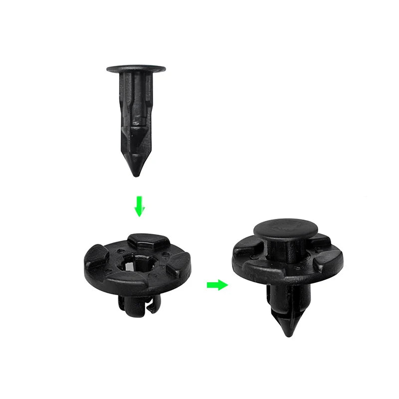 50PCS 8mm Car Buckle Fastener Bumper Fender Plastic Fixing Clip Cover For Lexus Subaru Nissan Car Clip 01553-09321 90044-68320
