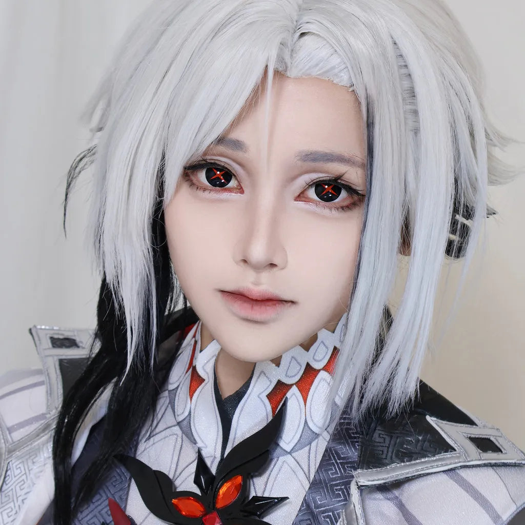 1pair Genshin Arlecchino Cosplay Color Contact Lenses Halloween Scary lens Softlens