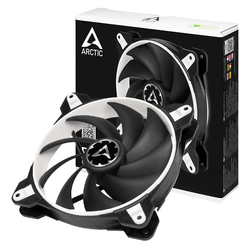 ARCTIC BioniX F140 White 140mm PC Gaming Fan with PWM Sharing Technology Quiet Motor 200-1800 RPM for Computer Cooling