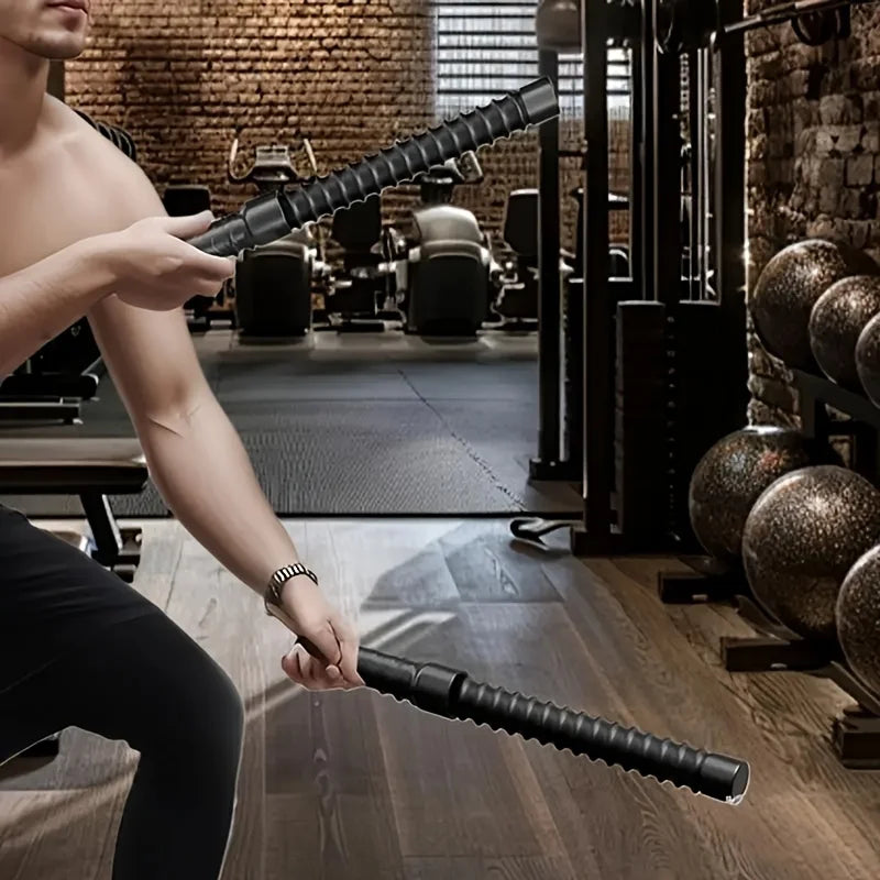 2Pc Strength Training Bar Ergonomic Fitness Grip Bar Biceps Triceps Strengthener Spring Arm Strength Expander Arm Muscle Trainer