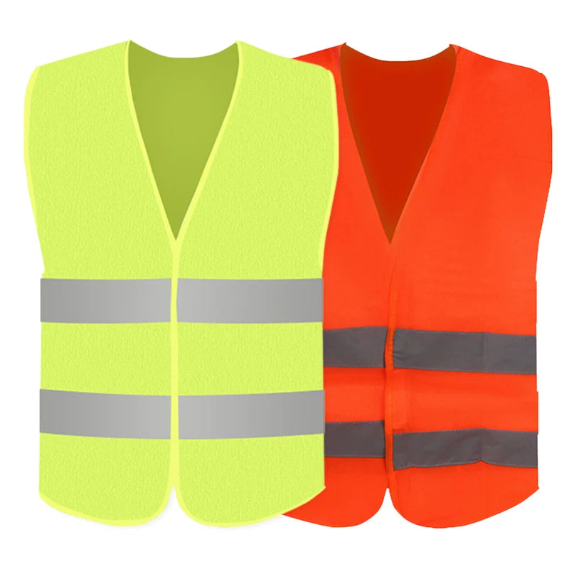 High Visibility Jacket Visibility Safety Reflective Fluorescent Fluorescent Mesh Vest For Safety Car Emergency Reflective Vest